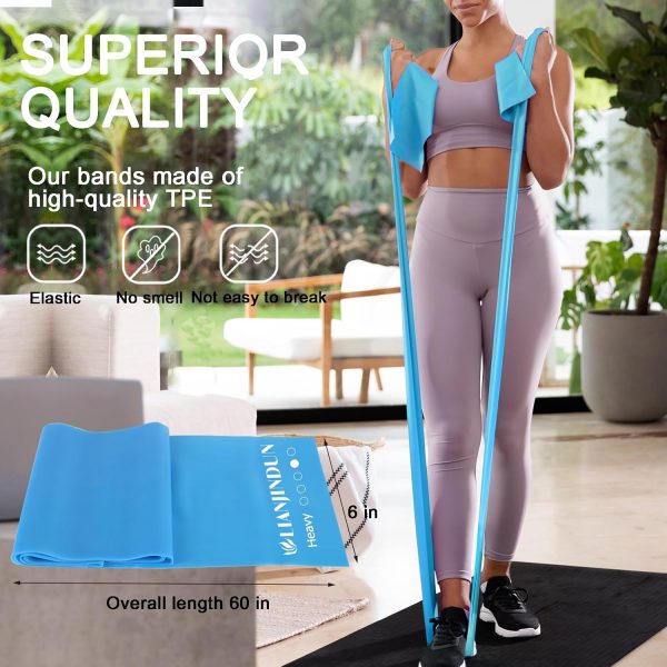 Professional Resistance Bands. Latex-Free, Work Out Bands, Stretch Bands for Working Out Women or Men, Exercise Bands Set for Physical Therapy - Image 4