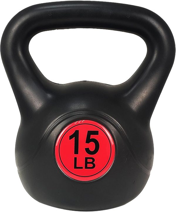 Signature Fitness ​Wide Grip 3-Piece Kettlebell Exercise Fitness Weight Set, Include 5 lbs, 10 lbs, ​15 lbs​ and 20 lbs, Set of 3 or Set of 4 - Image 3