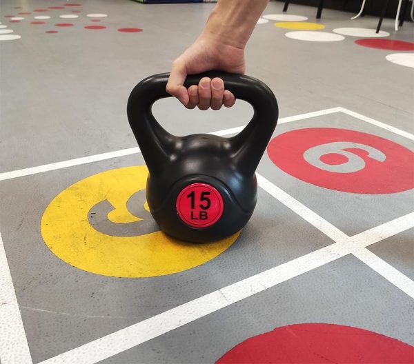Signature Fitness ​Wide Grip 3-Piece Kettlebell Exercise Fitness Weight Set, Include 5 lbs, 10 lbs, ​15 lbs​ and 20 lbs, Set of 3 or Set of 4 - Image 5